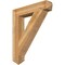 Ekena Millwork Traditional Arts & Crafts Rough Sawn Bracket, Western Red Cedar, 6"W x 34"D x 40"H BKT06X34X40TRA03RWR - alternate 1